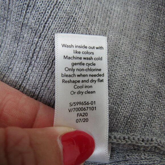 ATHLETA Women's Gray Merino Wool Blend Solstice Wrap Open Front Cardigan XXS - Picture 11 of 11